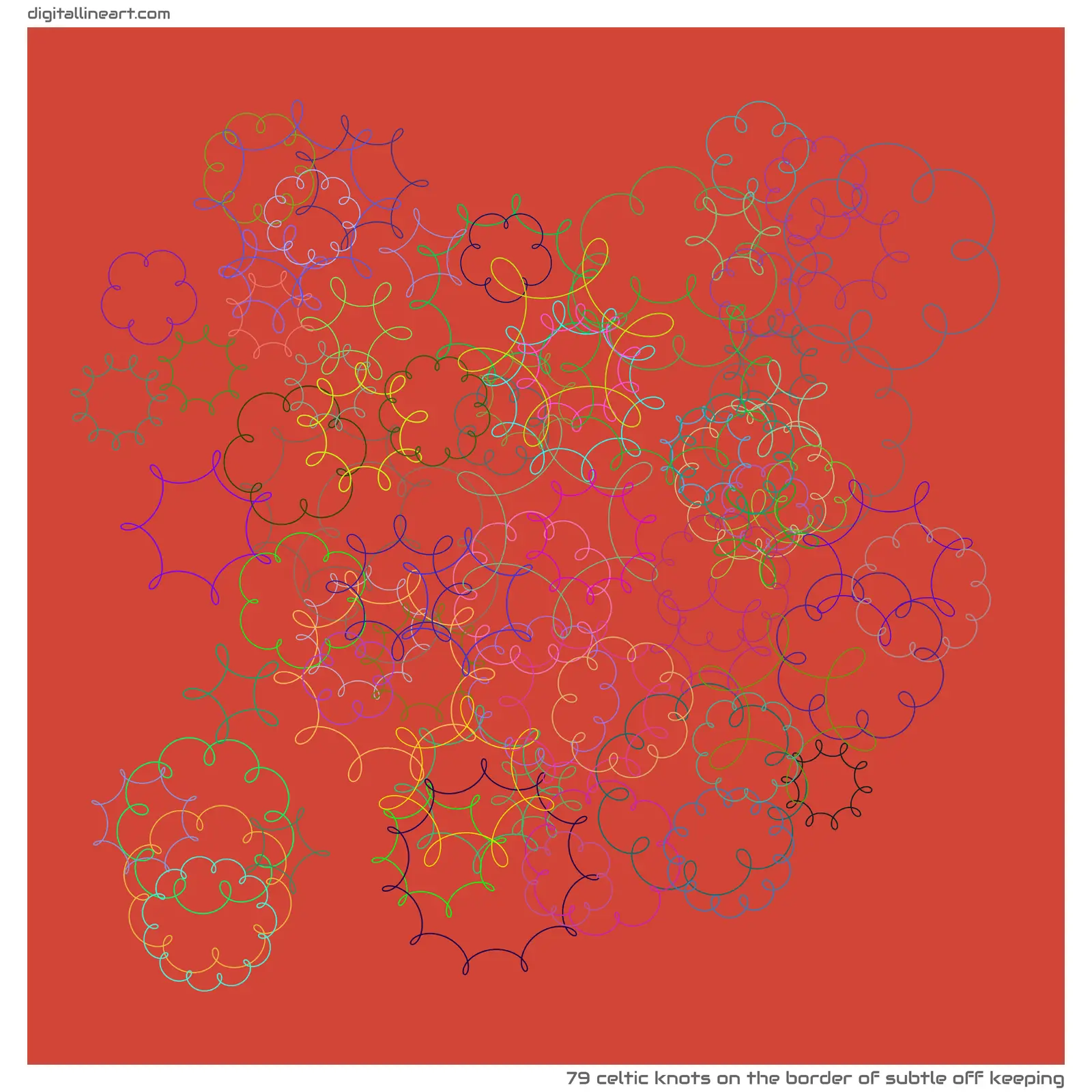 The Border of Subtle off Keeping — 79 Celtic knots