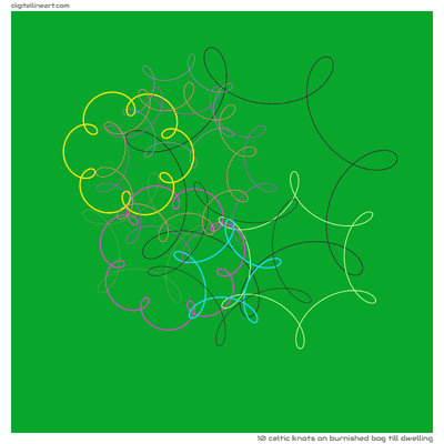 Burnished Bog till Dwelling — 10 Celtic knots