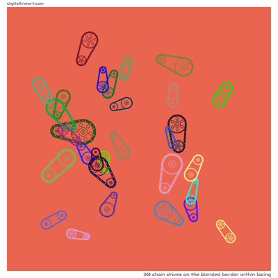 The Blended Border within Lacing — 30 chain drives
