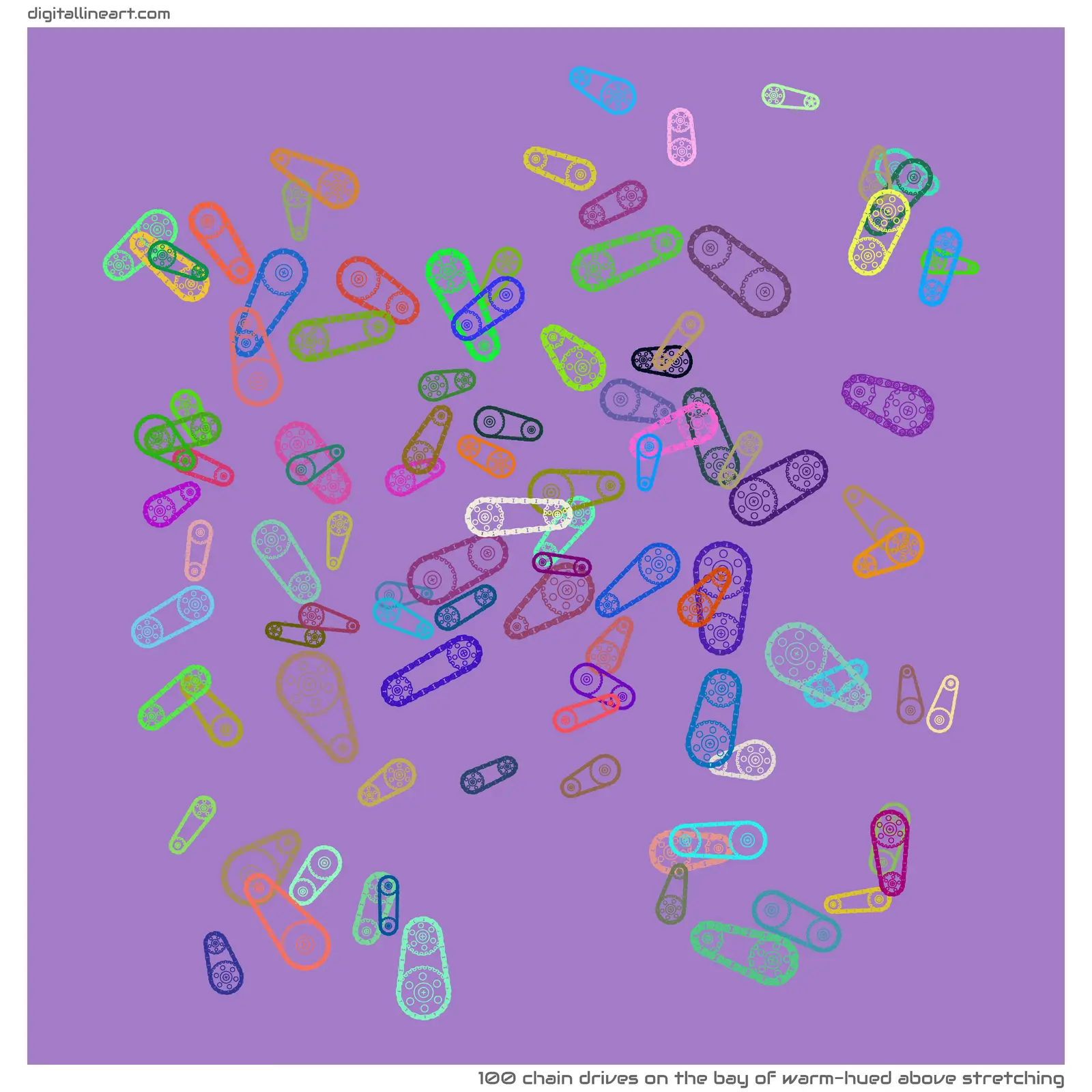 The Bay of Warm-hued above Stretching — 100 chain drives