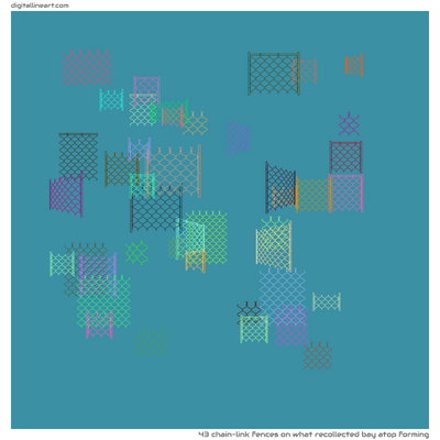 What Recollected Bay atop Forming — 43 chain-link fences