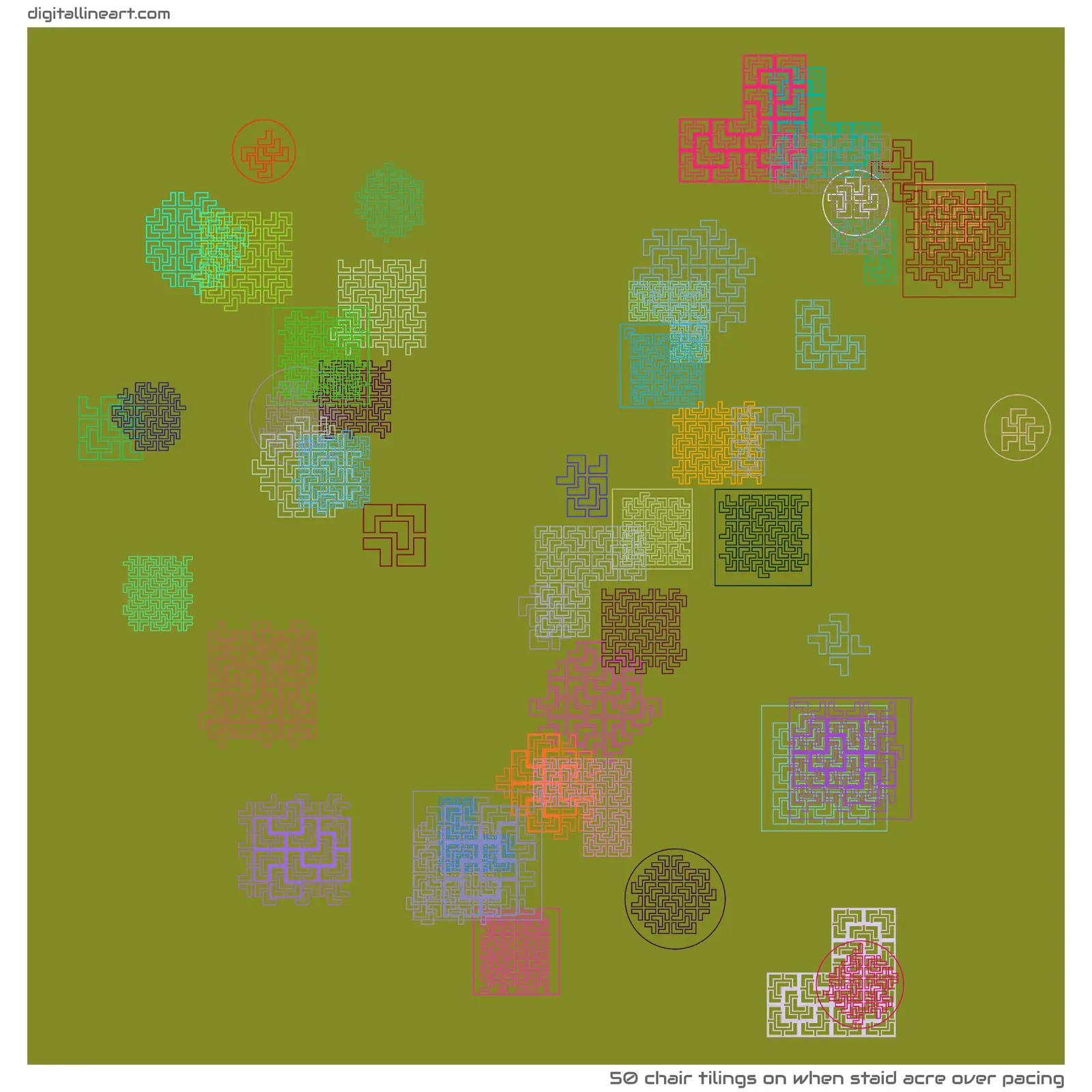 When Staid Acre over Pacing — 50 chair tilings