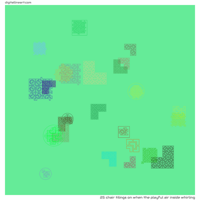 When the Playful Air Inside Whirling — 25 chair tilings