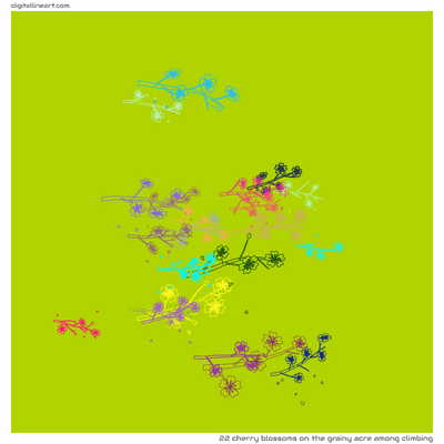 The Grainy Acre among Climbing — 22 cherry blossoms