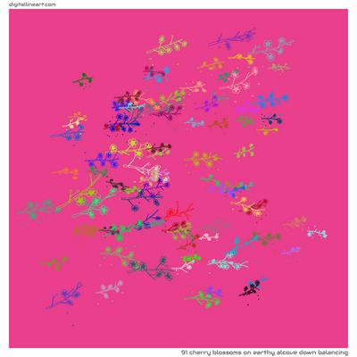 Earthy Alcove down Balancing — 91 cherry blossoms