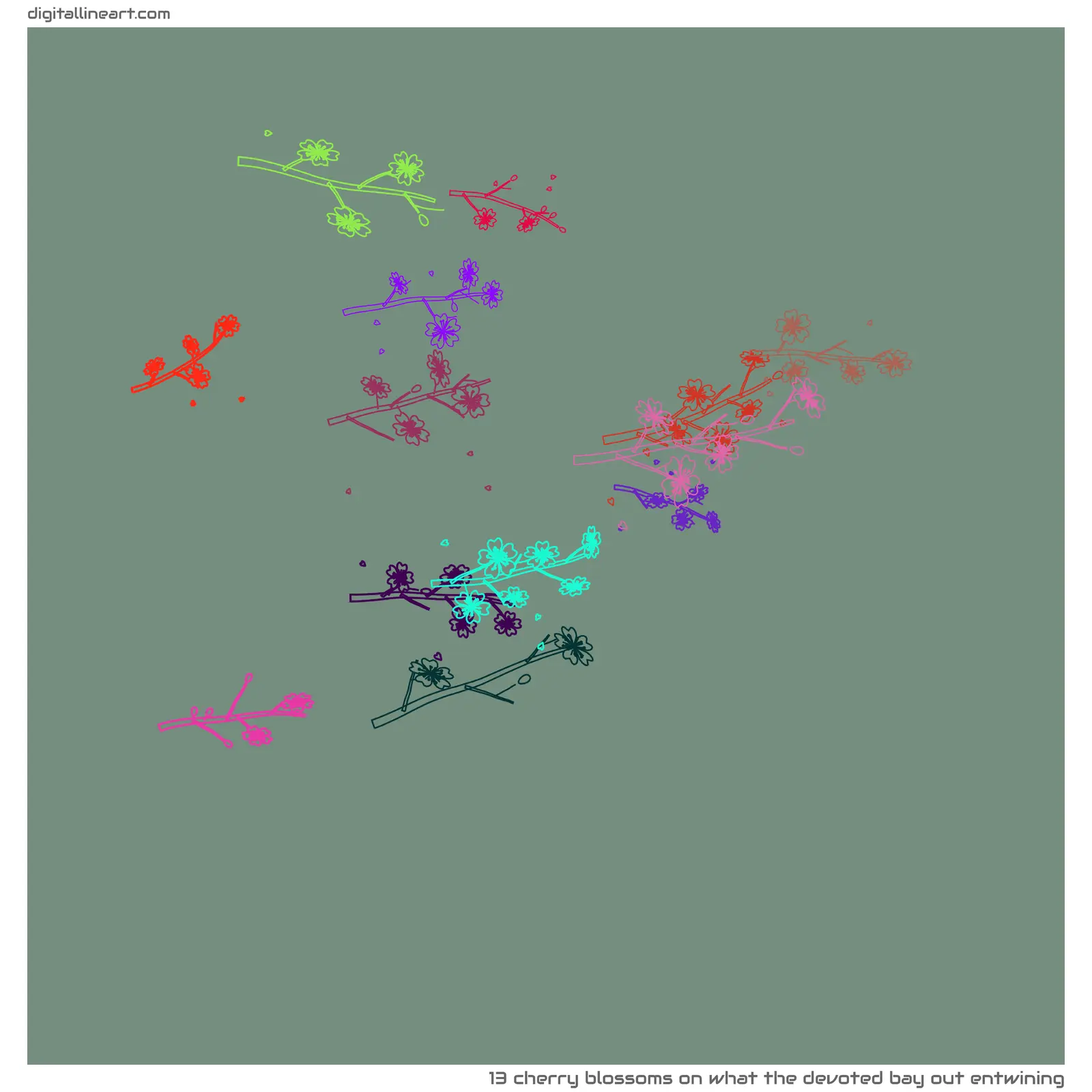 What the Devoted Bay out Entwining — 13 cherry blossoms