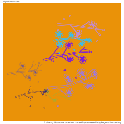 When the Self-possessed Bog beyond Bordering — 7 cherry blossoms