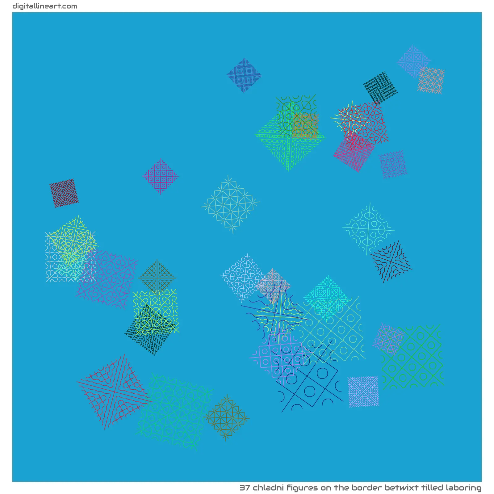 The Border betwixt Tilled Laboring — 37 Chladni figures