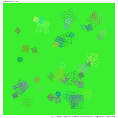 The Contemplative Bay toward Working — 50 Chladni figures