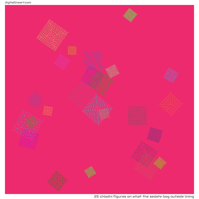 What the Sedate Bog outside Lining — 25 Chladni figures
