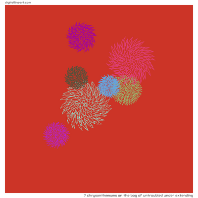 The Bog of Untroubled under Extending — 7 chrysanthemums