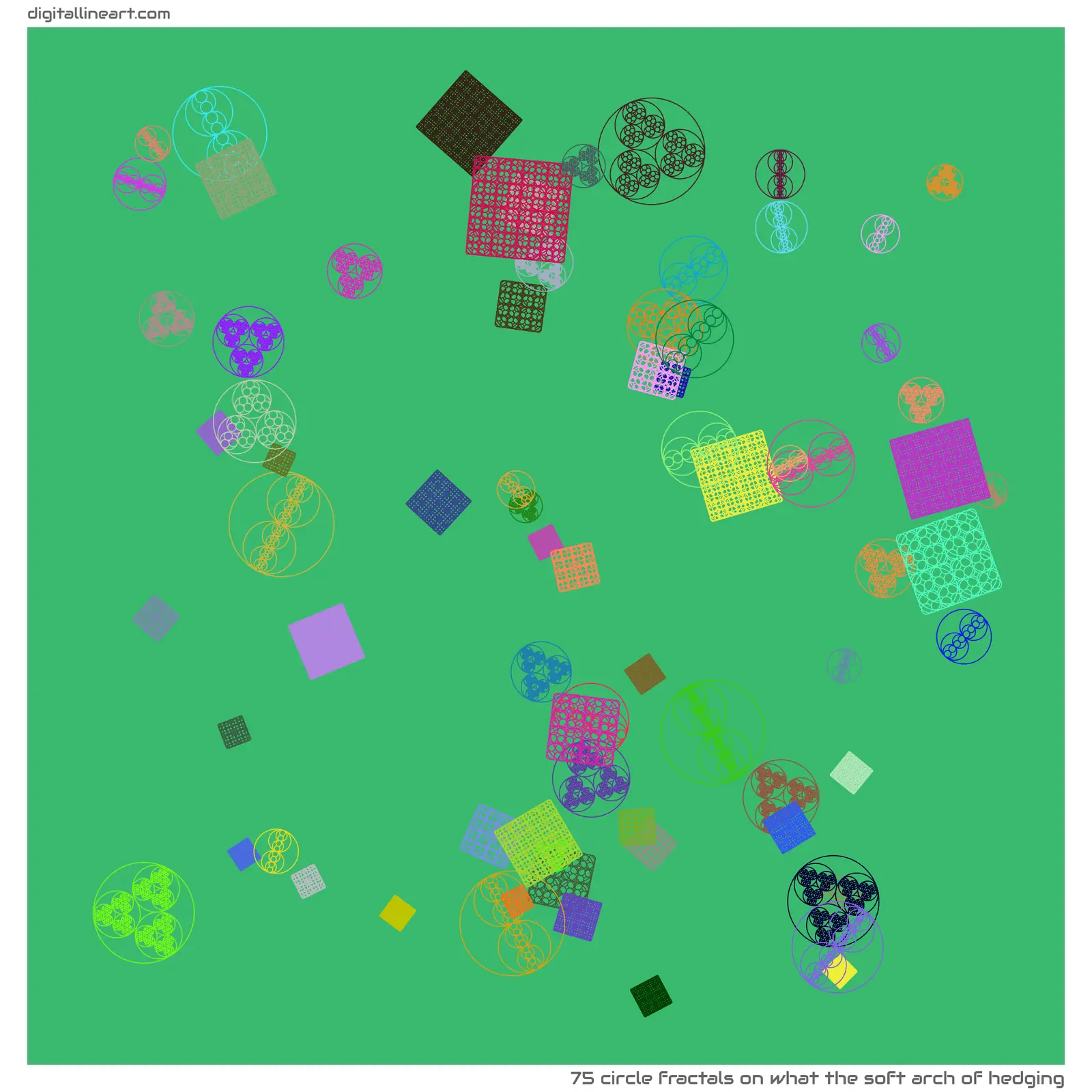 What the Soft Arch of Hedging — 75 circle fractals