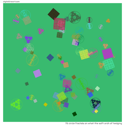 What the Soft Arch of Hedging — 75 circle fractals