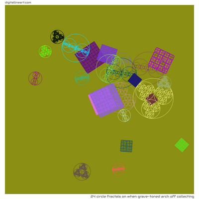 When Grave-toned Arch off Collecting — 24 circle fractals