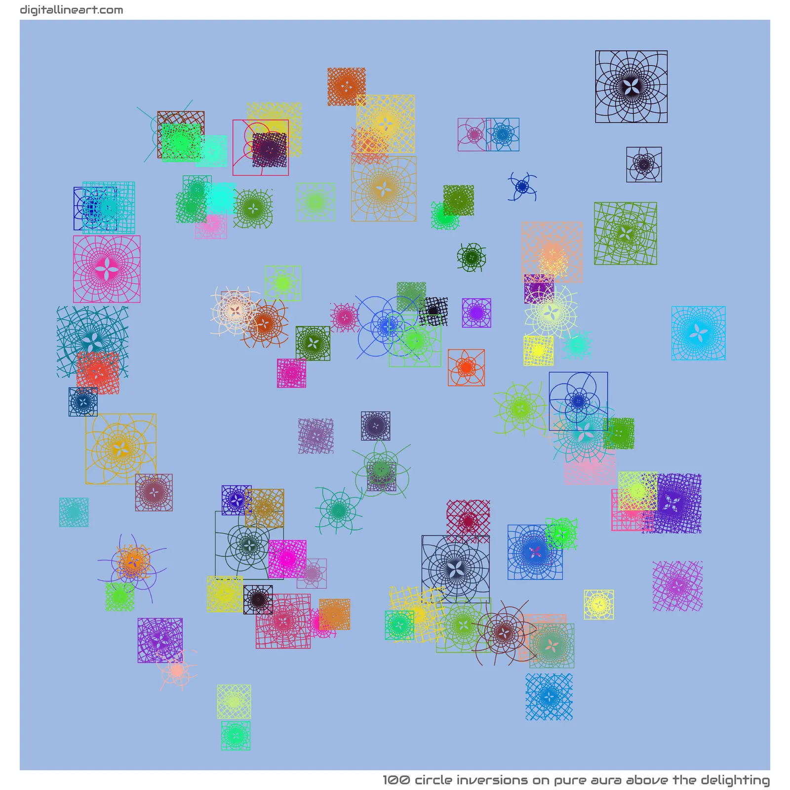 Pure Aura above the Delighting — 100 circle inversions