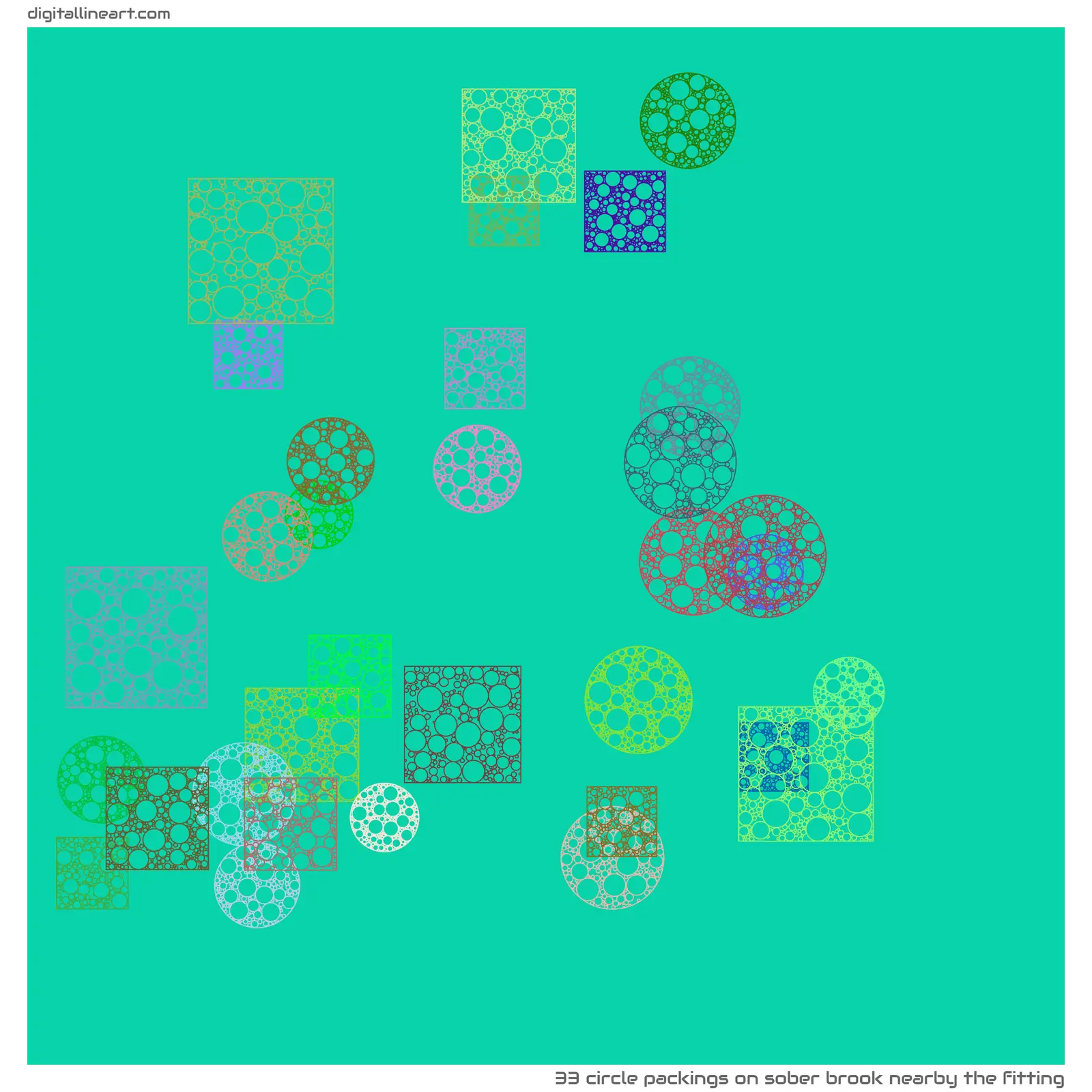 Sober Brook nearby the Fitting — 33 circle packings