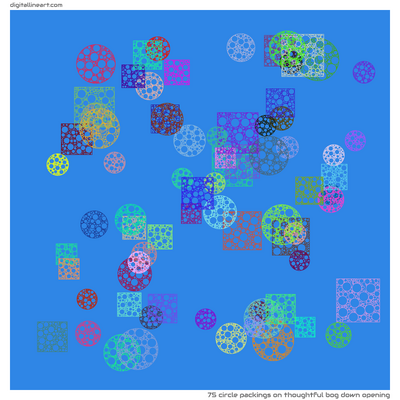 Thoughtful Bog down Opening — 75 circle packings