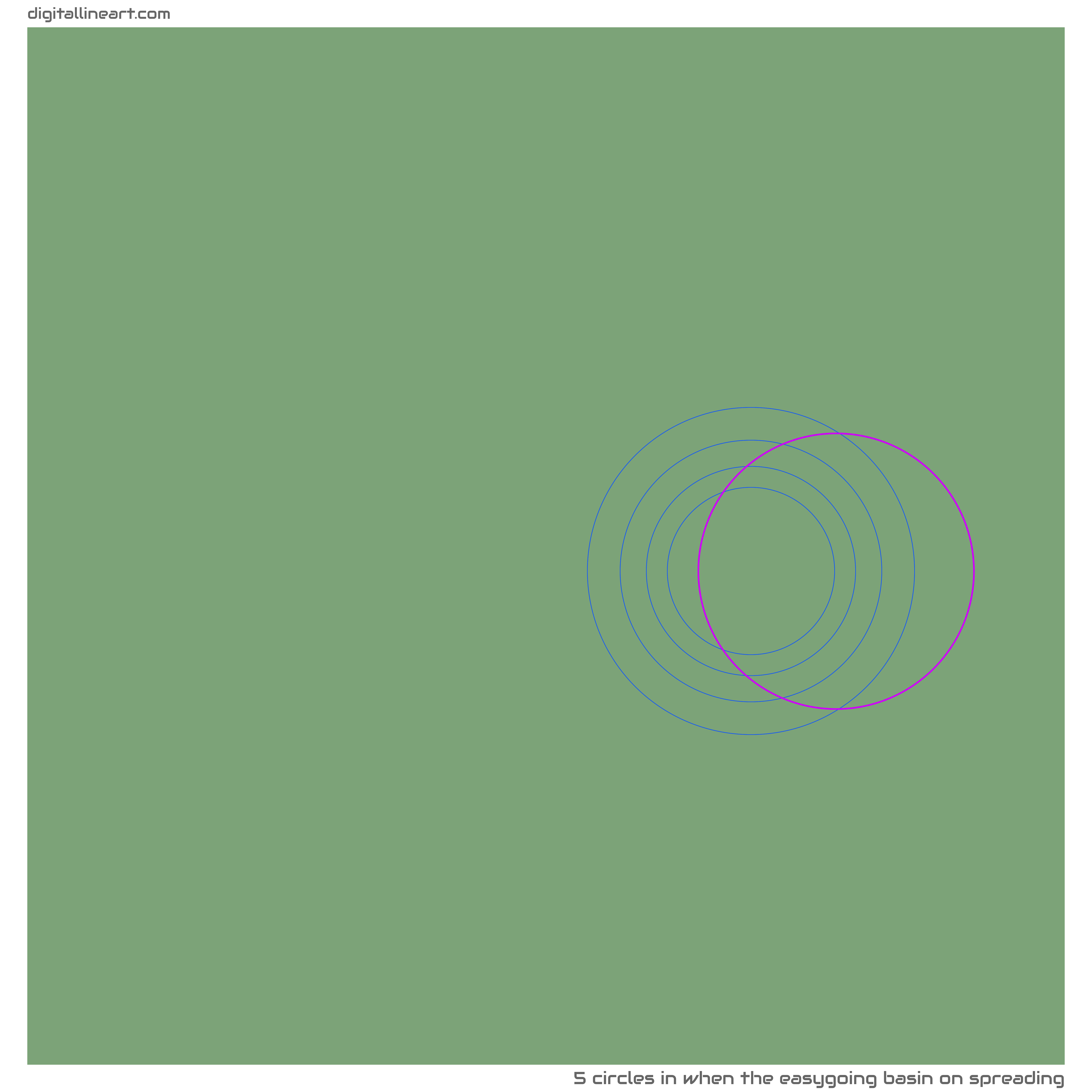 5 Linien in When the Easygoing Basin on Spreading