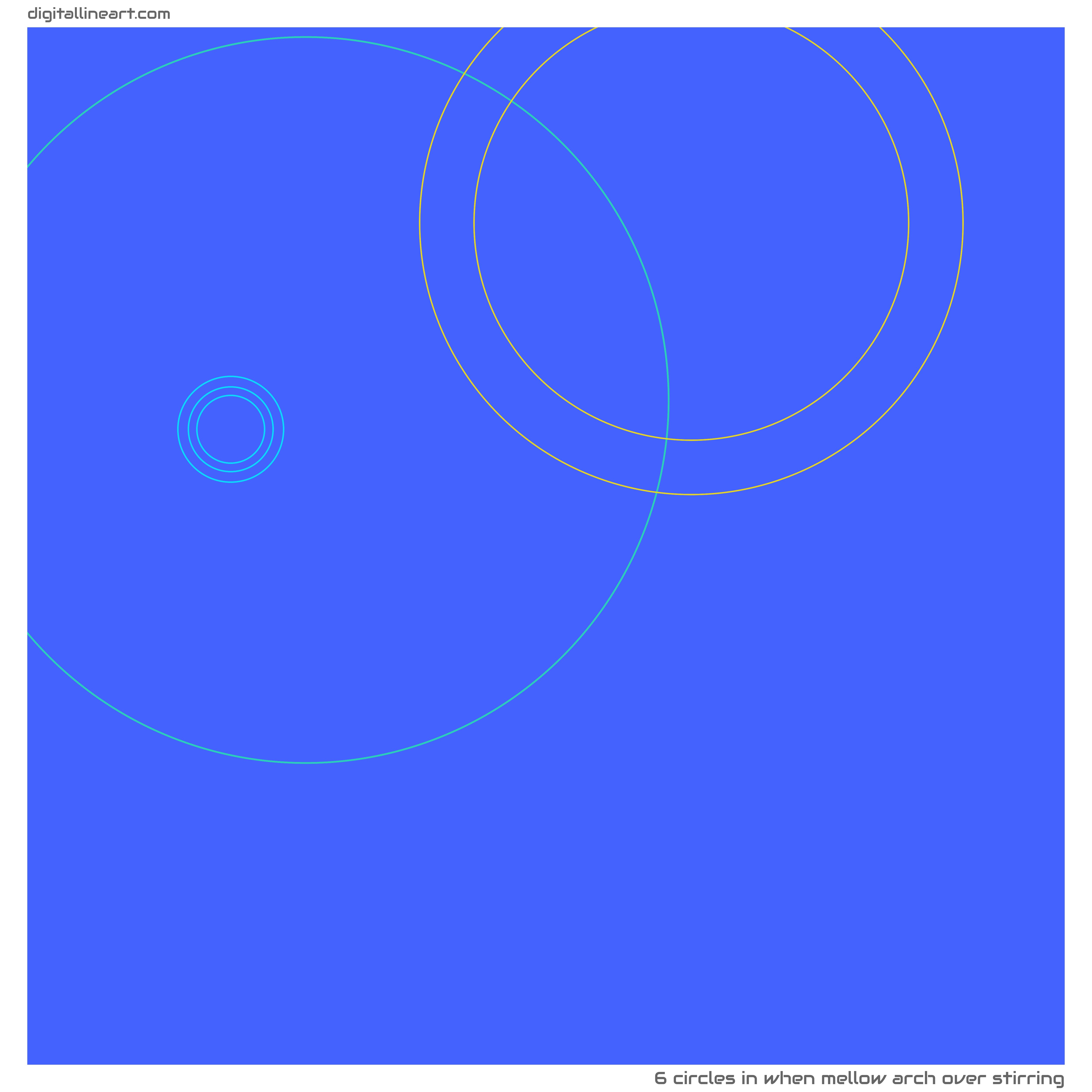 6 Linien in When Mellow Arch over Stirring