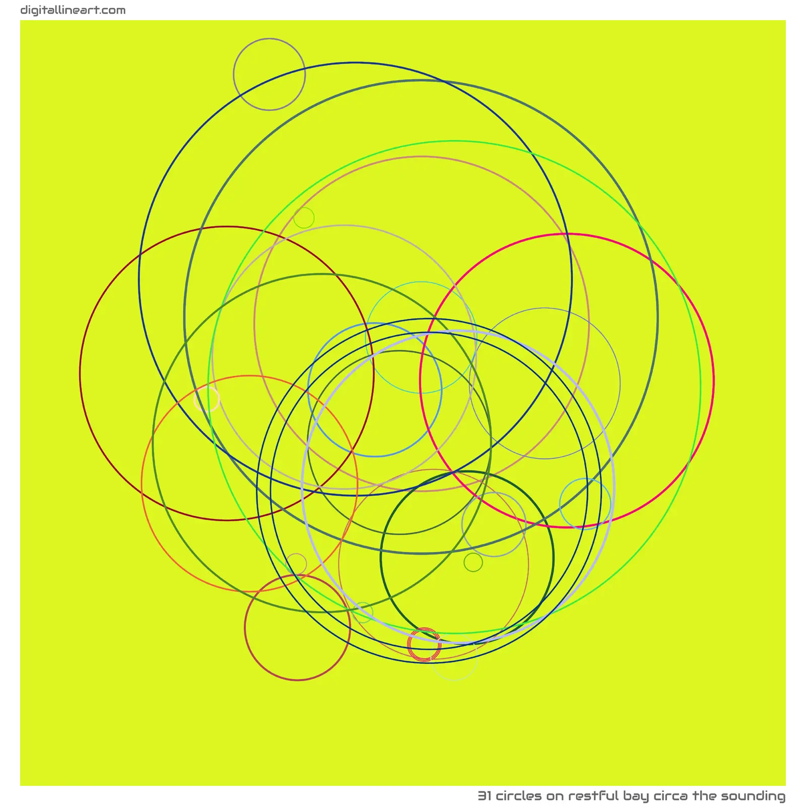 Restful Bay circa the Sounding — 31 circles
