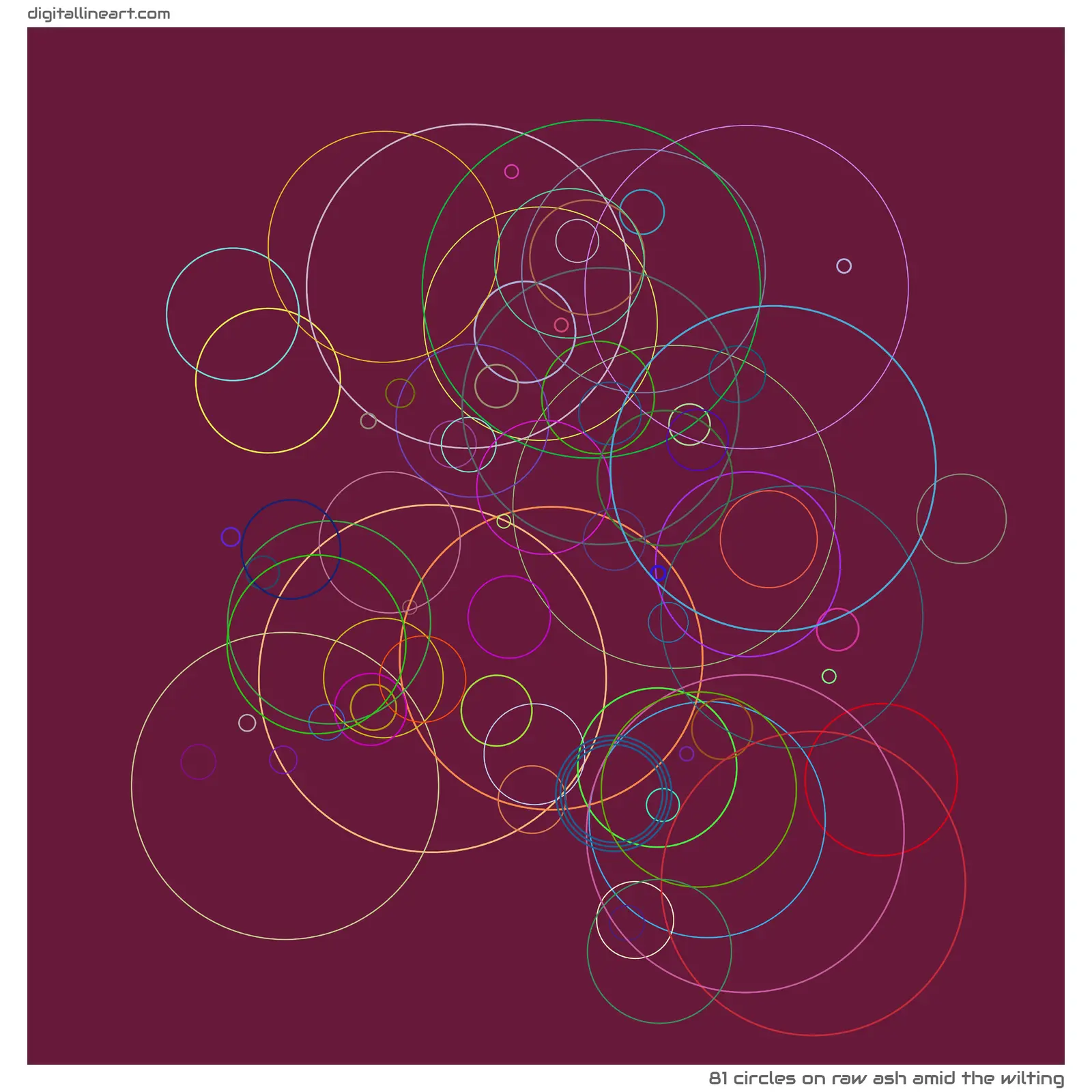 Raw Ash amid the Wilting — 81 circles