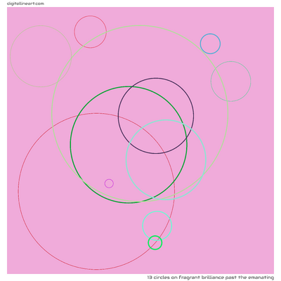 13 Circles in Fragrant Brilliance past the Emanating