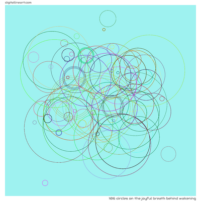 The Joyful Breath behind Wakening — 106 circles