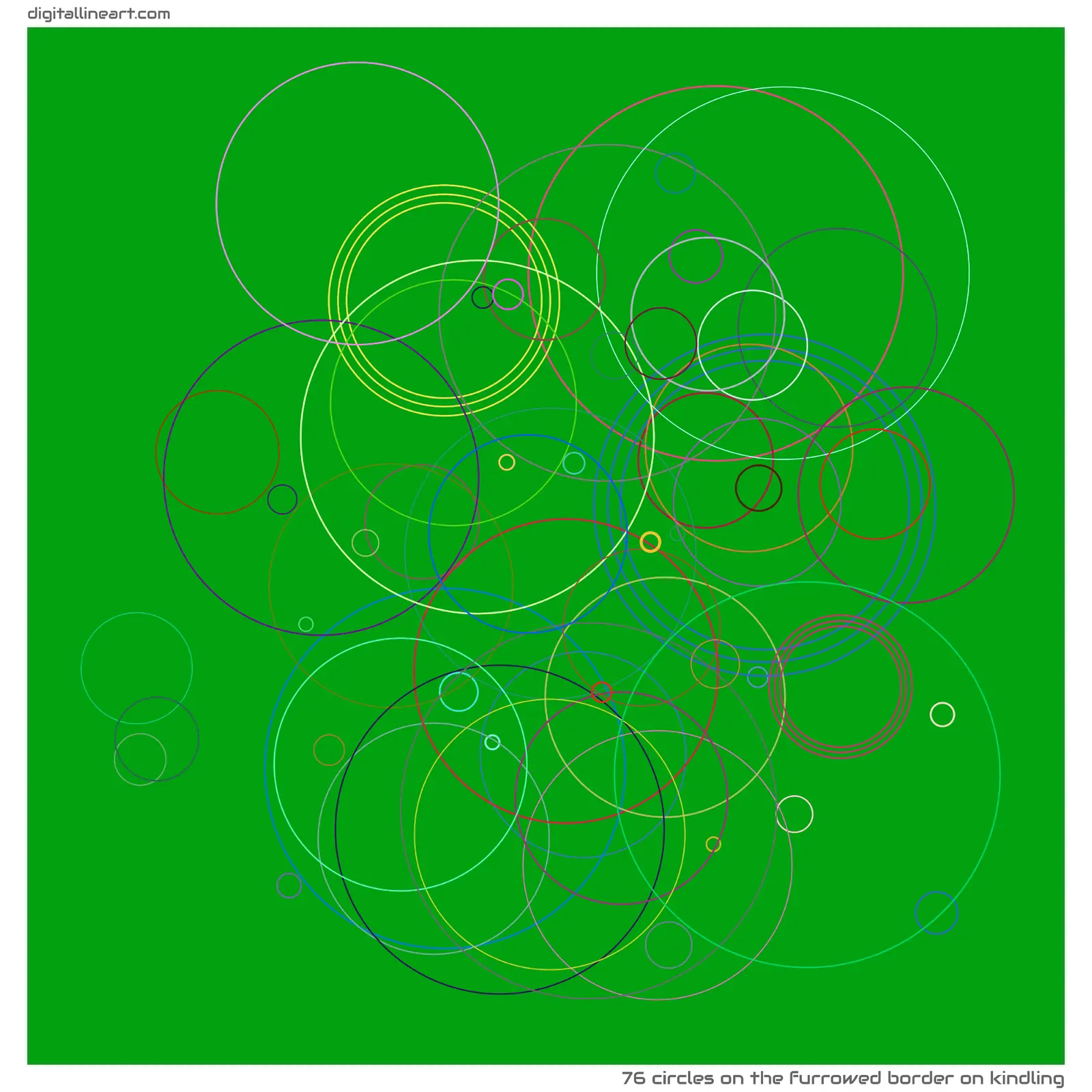 The Furrowed Border on Kindling — 76 circles