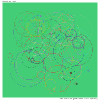Gentle Acre across Damming — 104 circles