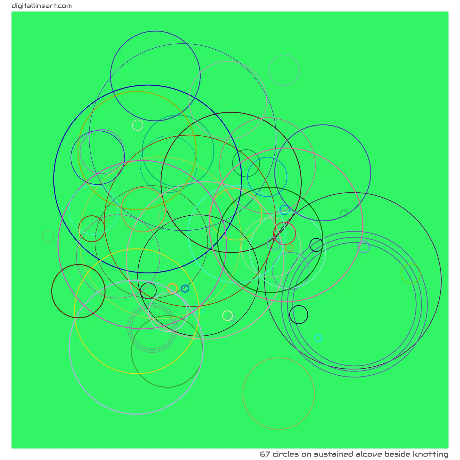 Sustained Alcove beside Knotting — 67 circles
