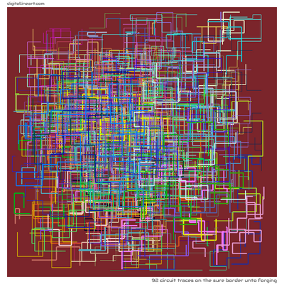 92 Circuit Traces in The Sure Border unto Forging