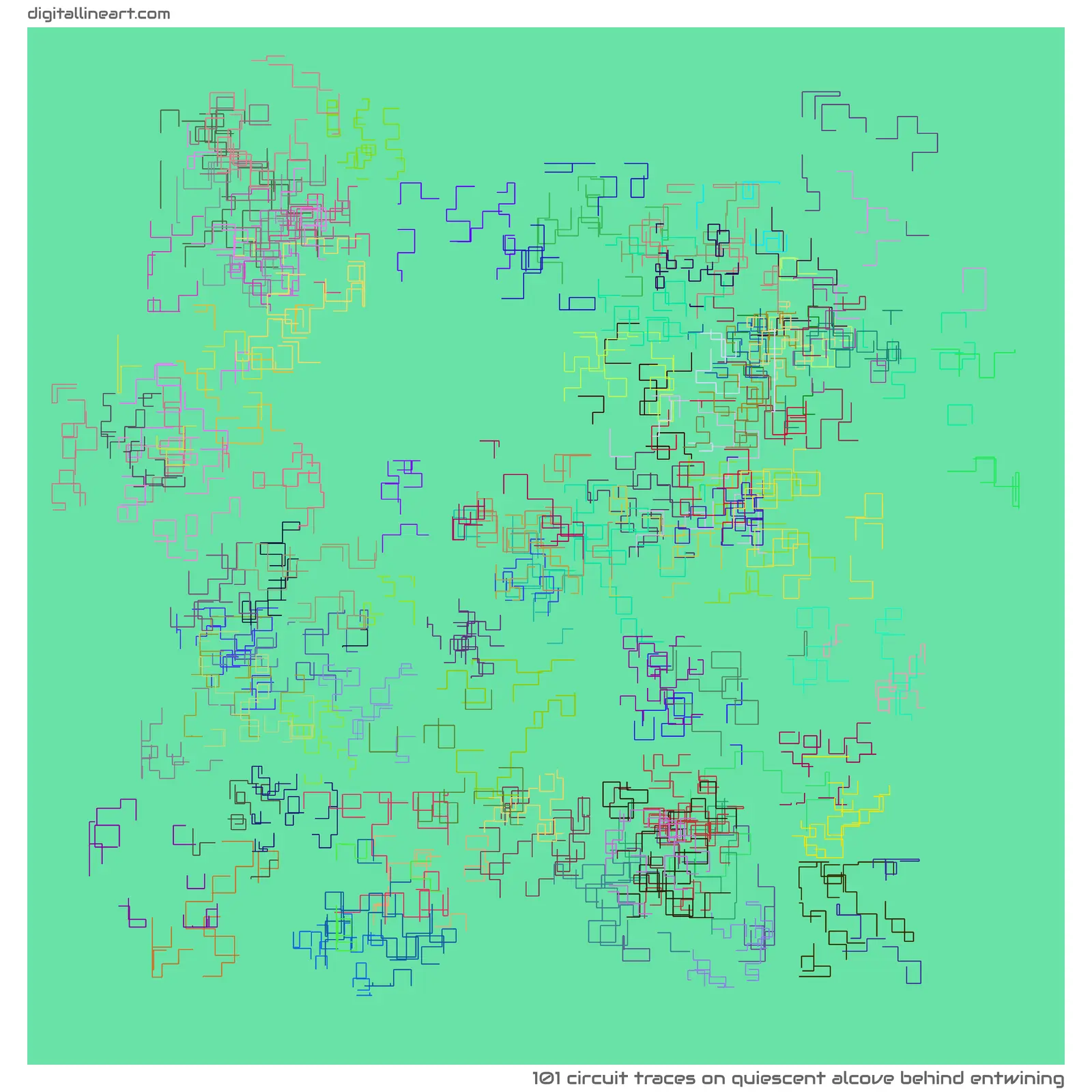 Quiescent Alcove behind Entwining — 101 circuit traces