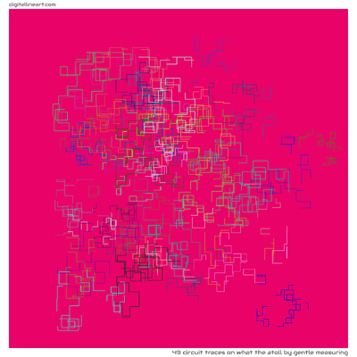 What the Atoll by Gentle Measuring — 49 circuit traces