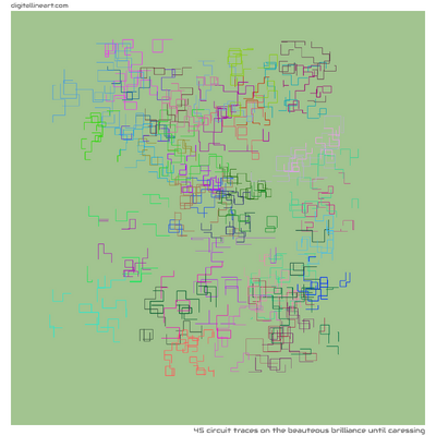 The Beauteous Brilliance until Caressing — 45 circuit traces