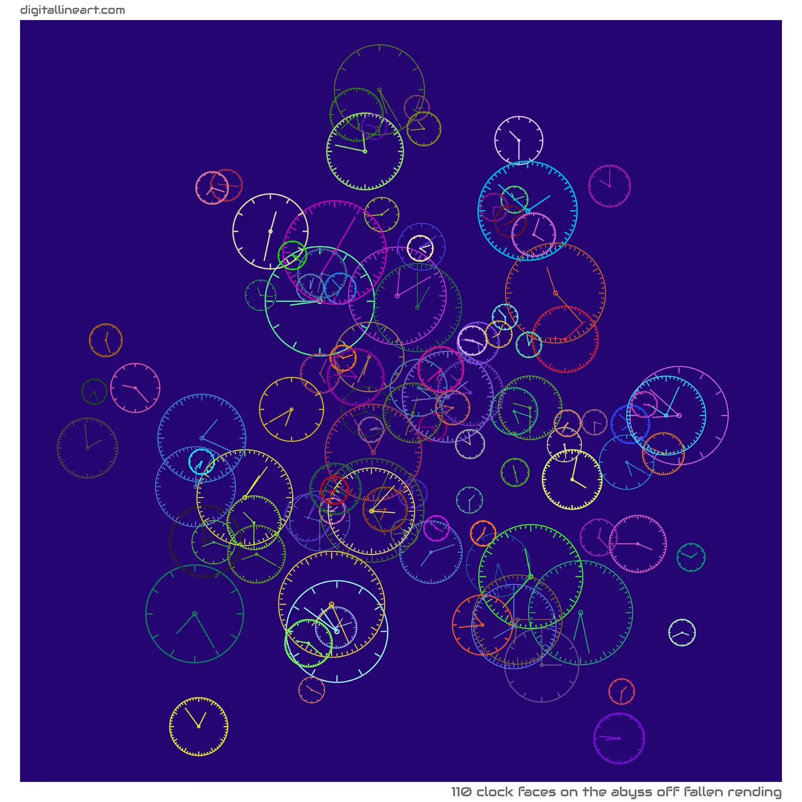 The Abyss off Fallen Rending — 110 clock faces