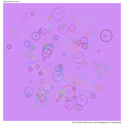Vast Blossom on Breezing — 124 clock faces