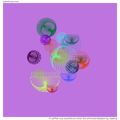 What the Ethereal Blossom by Rippling — 17 coffee-cup caustics