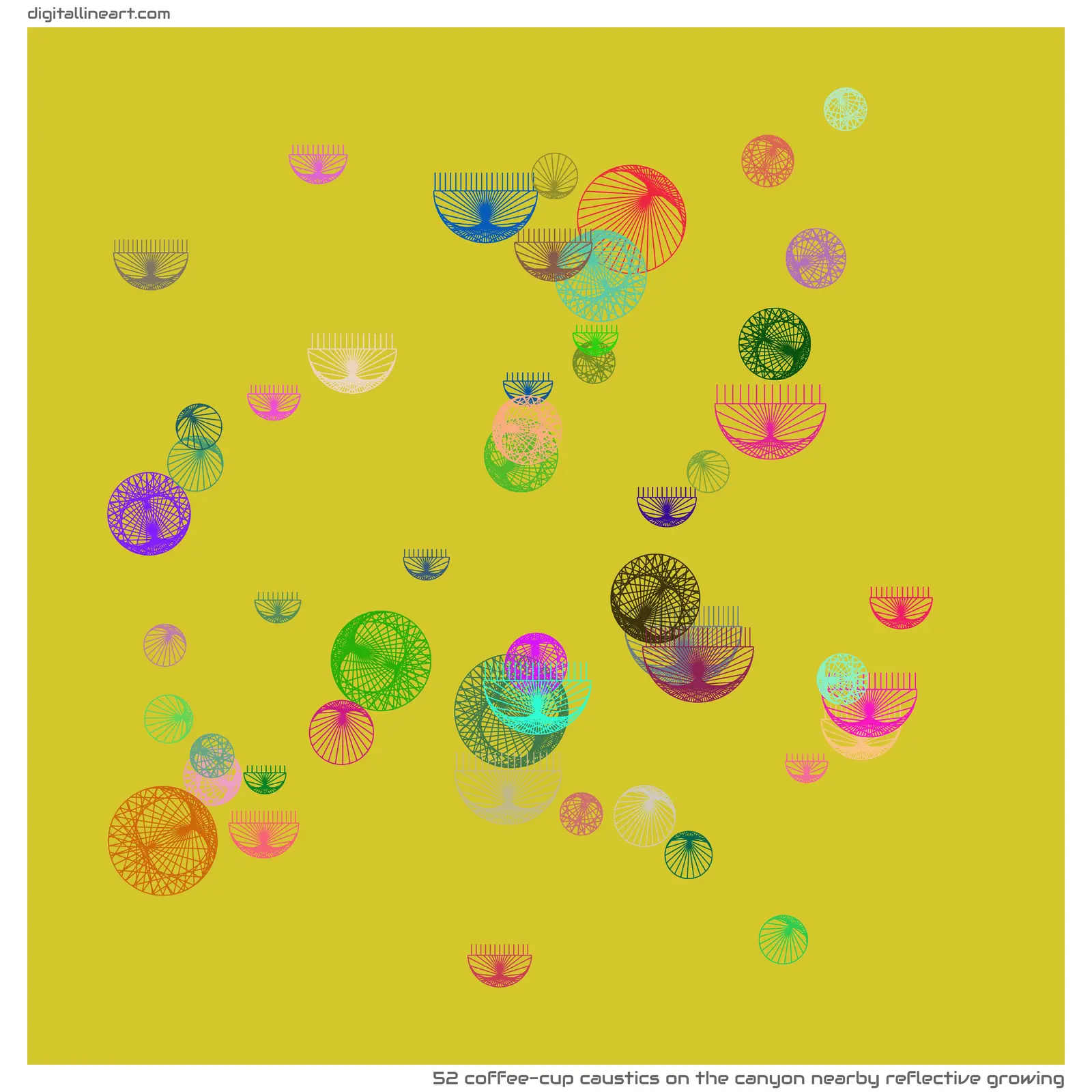 The Canyon nearby Reflective Growing — 52 coffee-cup caustics
