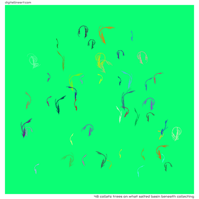 What Salted Basin beneath Collecting — 48 collatz trees