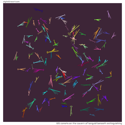 The Cavern of Languid beneath Extinguishing — 125 comets