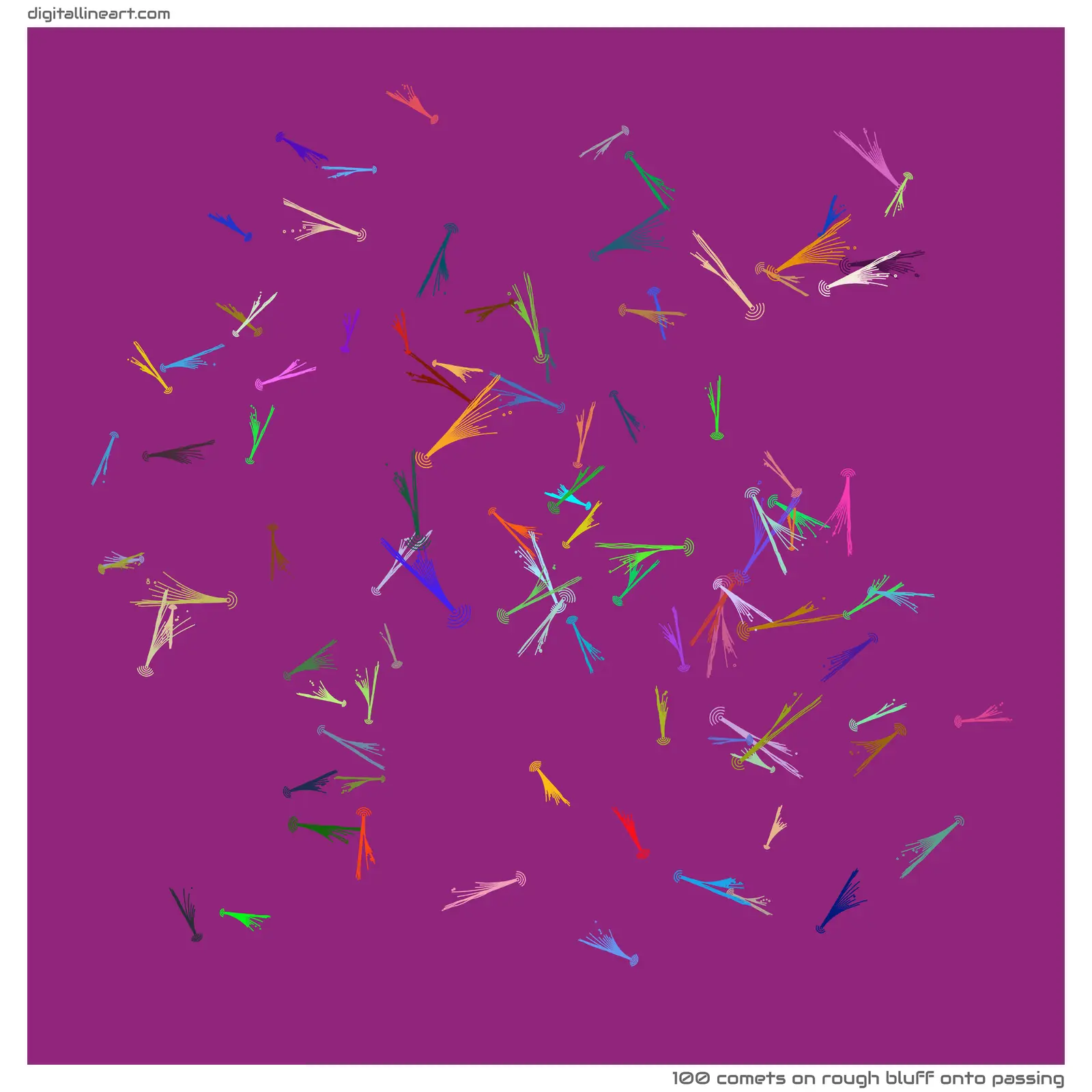Rough Bluff onto Passing — 100 comets