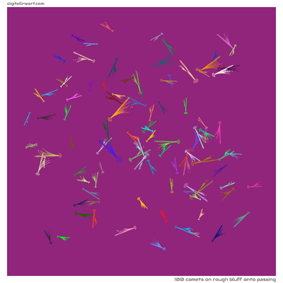 Rough Bluff onto Passing — 100 comets
