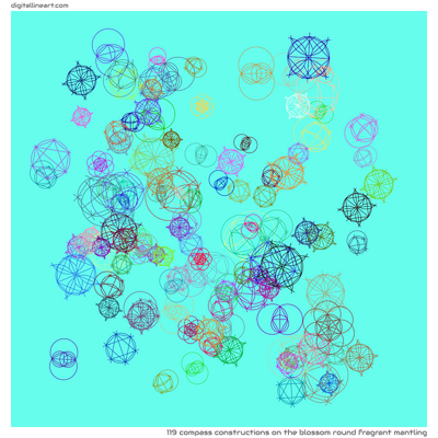 The Blossom round Fragrant Mantling — 119 compass constructions