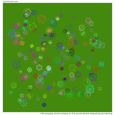 The Burial behind Melancholy Burdening — 142 compass constructions
