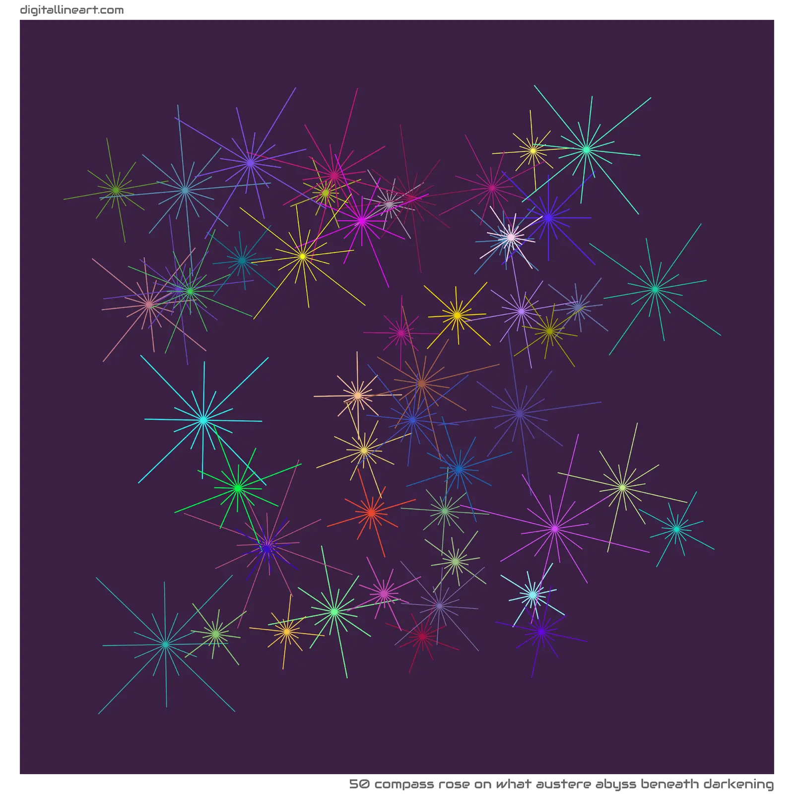 What Austere Abyss beneath Darkening — Compass Rose, 50 elements