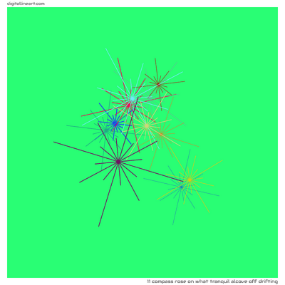 What Tranquil Alcove off Drifting — Compass Rose, 11 elements