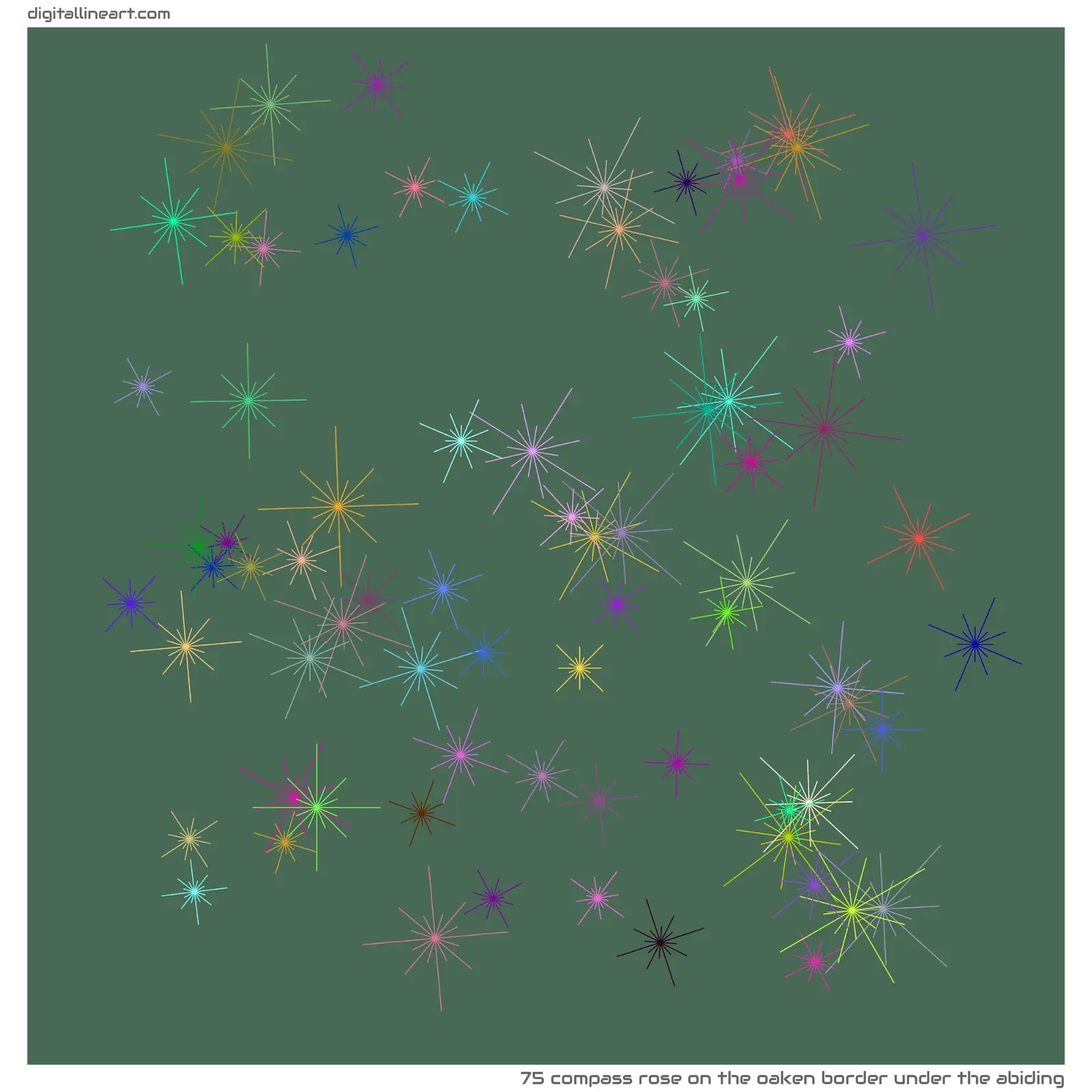 The Oaken Border under the Abiding — Compass Rose, 75 elements