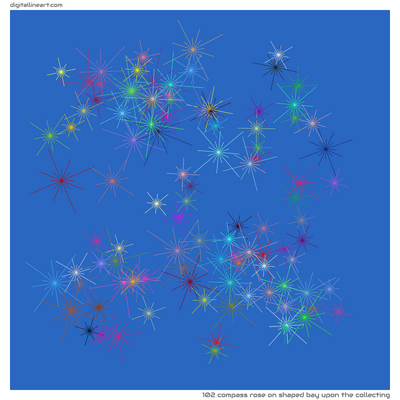 Shaped Bay upon the Collecting — Compass Rose, 102 elements