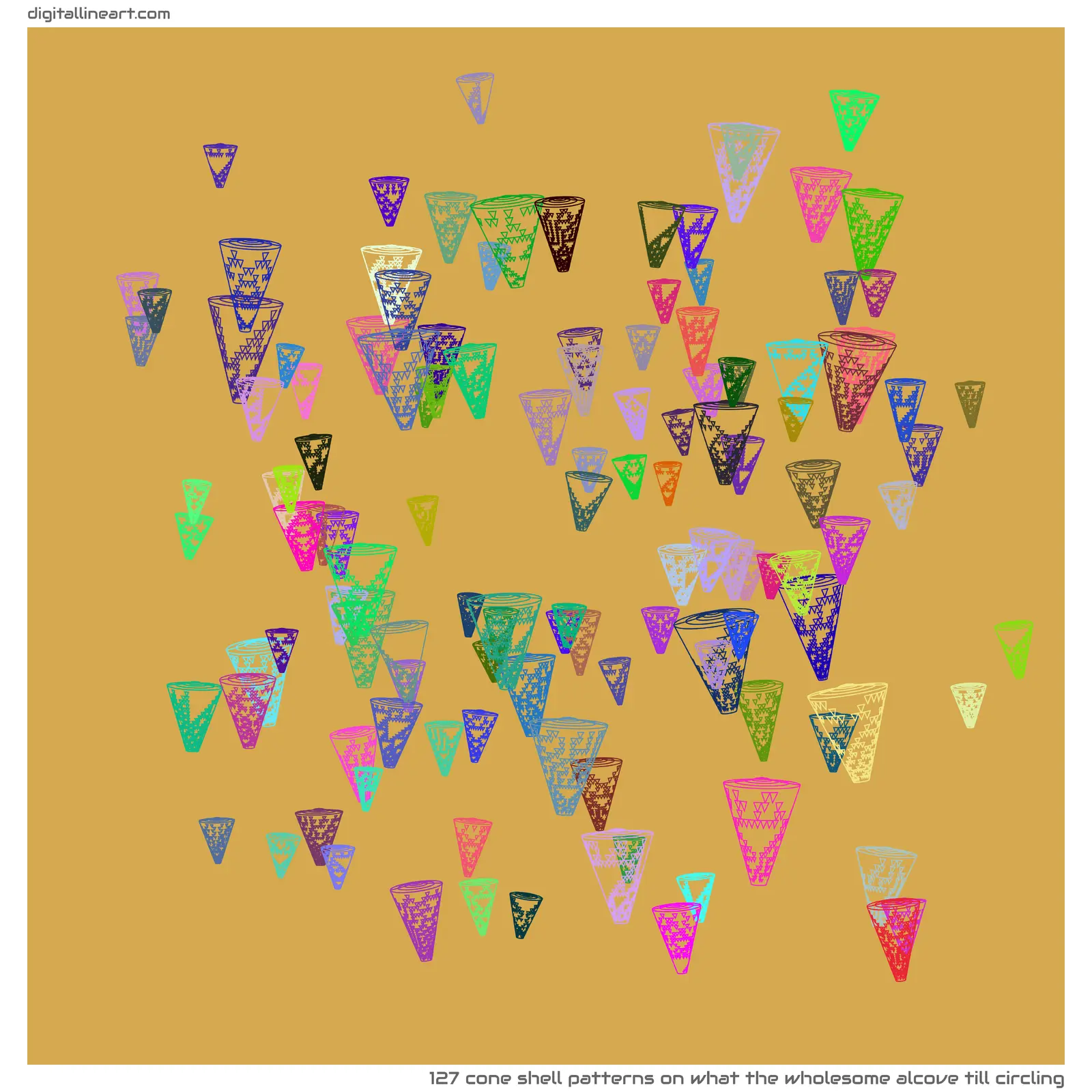 What the Wholesome Alcove till Circling — 127 cone shell patterns