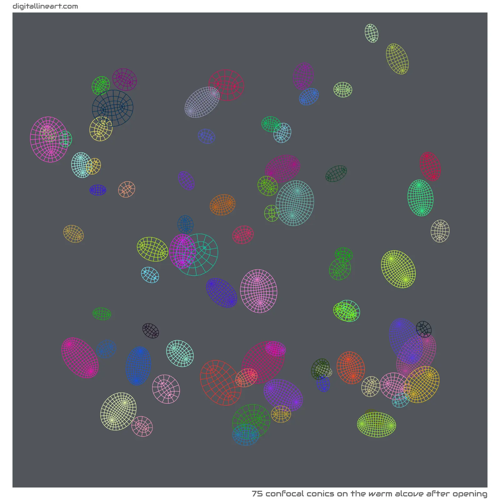 The Warm Alcove after Opening — 75 confocal conics